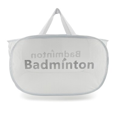 Gespann Folding Badminton Bag Badminton Racket Bag Lightweight and Breathable (White)