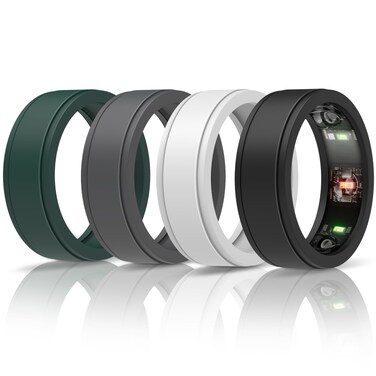 SZJCLTD 4 Pack for Oura Ring Protector/Galaxy Ring Protector, Anti-Scratch Protective Elastic Silicone Oura Ring Cover for Oura Ring Gen 3 Smart Ring Working Out Gym