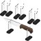 LITAITAI Samurai Sword Display Rack, Knife Display Stand, Fixed Blade Knife Series, Decorative Sword Display Rack, Knife Collection Administrator, Acrylic (4PCS) (Black Base)