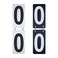 GOGO 2 Sets Tennis Score Keepers, 2.5 x 5 Inch, Black &amp; White Number 0-9 Double Sides