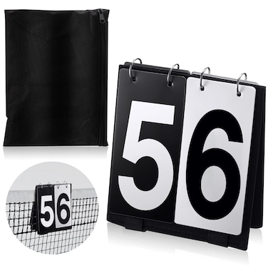 Sonwyoung Over Net Portable Scoreboard Keeper Tennis Scoreboards Flipper for Volleyball Basketball Tennis Table Tennis Outdoor(Numbers 0-9)