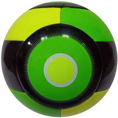 American Challenge Nevel Soccer Ball (Lime-Lemon, 3)