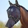 Harrison Howard LumiVista Horse Fly Mask Long Nose with Ears UV Protection for Horse Paisley Wave M Cob