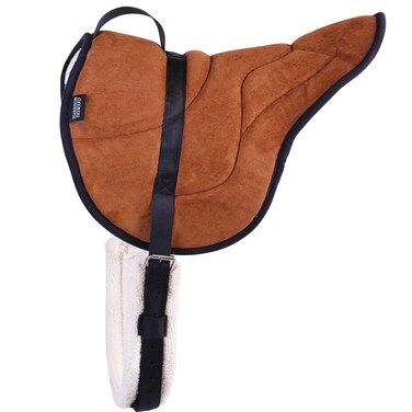 Harrison Howard Equestrian Saddle Pad Horse Riding Pad Bareback Pad with Girth Brown