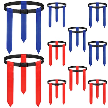 14 PCS Flag Football Belts,Adjustable Flag Football Set with Belt and Flags for Kids Youth and Adults Training Equipment Capture the Flag Rugby Football Flags for Players Competition