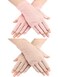 Maxdot Fingerless Gloves Non Slip UV Protection Driving Gloves Summer Outdoor Gloves for Women(2 Pairs,Pink and Khaki)