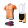 MOXILYN Men's Quick-Dry Cycling Jersey Set Road Bike Bicycle Shirt + Bib Shorts with 9D Gel Padded MTB Riding Clothing kit