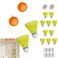 Sufeasdf Badminton Self Training Tool (12 Balls &amp; 2 Trainer), Badminton Self Practice Trainer Aid, Badminton Single-Player Rebound Trainer, Portable Badminton Set for Indoor 1