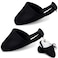 Zhanmai Bowling Shoe Slider 2 Pack Bowling Shoe Cover with Elastic Band Adjustable Bowling Accessories for Men Women Bowler Playing Ball Dancing, L (Black)
