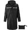 AIMLYXEE Mens Long Rain Jacket Hooded Rain Poncho Emergency Waterproof Poncho Lightweight Raincoat for Outdoor Activities
