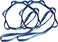 2Pcs 22KN Strong Climbing Strap Daisy Chain Nylon Daisy Chain Adjustable Strap Rope ，Length 110/150/180cmYoga Extend Belt (Blue, 1.8m)