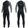 Dive Skins for Women Men Full Body Swimsuit Rash Guard Scuba Skin Thin Wetsuit, One Piece Long Sleeve Quick Dry Diving Skin UV Protection Surfing Spandex Wet Suit for Water Sport (XL, Men Black)