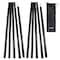 Sutekus Steel Rod Tent Pole Replacement Accessorie 2pc/Set Adjustable Bars (Black)