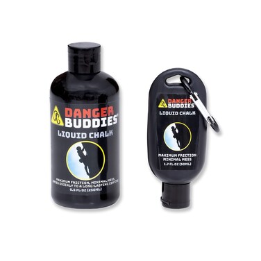 Danger Buddies Liquid Sports Hand Chalk Refill in Travel Bottle for Maximum Grip in All Fitness Sports Like Climbing, Weightlifting &amp; Crossfit. Optimized for Training All Climbing Grips. (250/50mL)