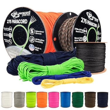 Paracord Planet Tactical 5-Strand Nylon Core 275-LB Tensile Strength Paracord Rope 3/32? (2.38mm Diameter)