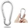 GRANDBUY 3.15 Inch Large Spring Snap Hook Carabiner, 304 Stainless Steel Snap Hook Heavy Duty Carabiner Clip, Stainless Steel Spring Snap Hook Carabiner Carabiner Outdoor