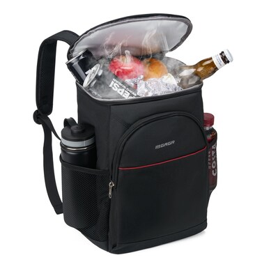 Backpack Cooler Insulated Leak Proof 26/39 Cans,Waterproof Collapsible Cooler Backpack for Men Women Lunch Box,Portable Soft Lightweight Bag Beach Essentials Camping Hiking Picnic Travel,Black