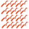 AUGSUN 20 Pcs Safety Whistle Marine Whistle Plastic Whistles with Lanyard for Emergency