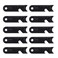 Goture Ferro Rod Scraper Ferro Rods Magnesium Rods Striker Emergency Tool Multifunctional Kit for Outdoor Camping Survival Emergency Backpacking Hiking Black 10/15/20 Pcs