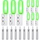 Retisee 9 Pcs 2.5 Inch Fishing Glow Sticks LED Fishing Pole Light Night Fishing Strike Alert Glow Stick Bite Alarm Night Fishing Rod Waterproof Luminous Rod (Green,Classic Style)