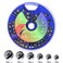 Gefischtter 117pcs Fishing Weight Sinkers Lead Weights Round Split Shot Sinker Removable Fishing Line Sinkers 6 Sizes