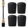 Dovesun Fishing Rod Butt Cushion Fishing Rod Seat Cushions Fishing Rod Protector Fishing Rod Butt Cap End Fishing Rod Holders Small(1.22in) Black 4pcs