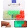 Dovesun Soft Rubber Fishing Beads Fishing Accessories Fishing Bait Eggs Oval Luminous Fishing Beads with Fishing Tackle-Box 0.31 * 0.47in(230pcs)