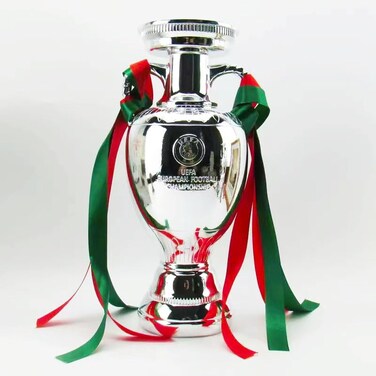 ZEIXITOO Europe Soccer Trophy Championship League Trophy Cup Replica Resins Football Cup Fans Souvenir 6/10in (16cm/6inch(no engraved))
