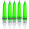 5pcs Fishing LED Underwater Light Super Waterproof Flashing Night Lamp Deep Drop Attractive Light Attracting Bait Lure 6.7inch(White)