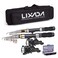 LIXADA Fishing Rod and Reel Combos Set, Telescopic Fishing Pole with Spinning Reels Hooks Soft Lures Barrel Swivels Storage Bag Saltwater Freshwater Fishing