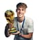 CHTRANS 2022 World Cup Replica Resin Soccer Collectibles Sports Fan Trophy Gold Bedroom Office Desktop Decor (5.1IN)