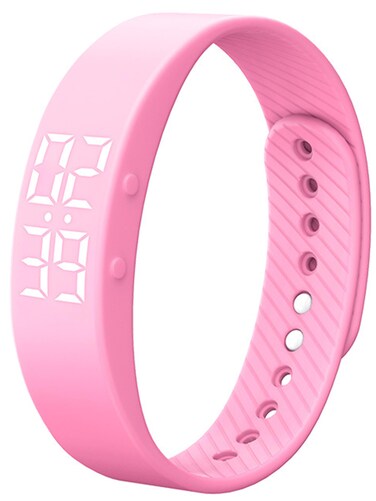 Non-Bluetooth Fitness Tracker Watch Pedometer Digital Step Counter Calorie Counter Distance Activity Tracker Alarm LED Fitness Watch IP65 Water Resistance