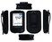 Fitted Leather Case W/Screen Protector (Includes Carabiner &amp; Lanyard) for Freestyle Libre,Freestyle Libre 2, Freestyle Libre 14 Day,Freestyle Libre HD (Black)