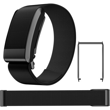 Bolesi Nylon Wristbands Compatible with Whoop 4.0 Fitness&amp;Activity Tracker,Soft Stretchy Breathable Fabric Elastic Washable Sports Loop Strap for Women Men.Black.