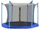 Zoyemone 12FT Trampoline Replacement Safety Net for Round Frame Trampoline Breathable and Weather-Resistant Trampoline Enclosure Net with Adjustable Straps-（Net Only NO Poles