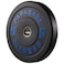 PAPABABE Strength Training Bumper Plates 45lb Olympic Weight Plates Rubber Bumper Plates with Steel Insert Home Gym Workout Weights Plates 2 Inch Barbell Weights For General Fitness