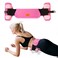 ELEAMY Hip Thrust Belt for Dumbbell, Booty Belt for Dumbbells, Won't Scratch Hip, Non Slip Belt Buckle, Easy to Use for Home Workouts (Pink)