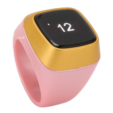 Smart Counter, Portable Finger Tally Counter with 0.49in Screen, Electronic Finger Counter with CNC, for App, Built in Rechargeable Battery, 20mm Size ()