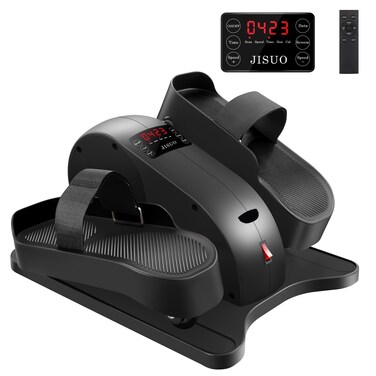 Under Desk Elliptical Machine, Ellipse Leg Exerciser for Seniors Fully Assembled, Portable &amp; Quiet Electric Seated Pedal Exerciser with Remote Control &amp; 12 Adjustable Speeds