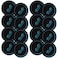 iQinQi Exercise Core Sliders for Working Out, Dual Sided Sliding Discs Use on Hardwood Floors, Workout Glider Discs Abdominal &amp; Total Body Gym Exercise Equipment for Home (16Pcs Black)