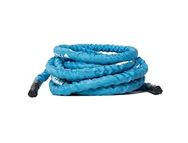 POWERT Battle Rope  1.5 Inch Heavy Poly Dacron Exercise Training Rope  Fitness Rope for Strength Training   Home Gym &amp; Outdoor Cardio Workout Equipment (Blue/1.5''x 50 FT)