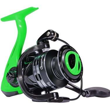 Sougayilang Spinning Fishing Reel, 5.2:1 High Speed Spinning Reel, Lightweight 11+1BB Ultra Smooth for Saltwater or Freshwater - GT1000