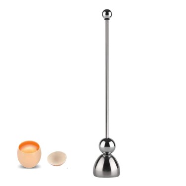 Egg Topper - Jawbush Egg Shell Opener, Stainless Steel Egg Cracker Tool for Soft or Hard Boiled Egg, Egg Separator Egg Shell Remover for Hard Raw Boiled Eggs