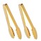 IAXSEE 2 Pack 9 Inch Gold Serving Tongs Gold Serving Utensils Salad Tongs Buffet Tongs Non-slip &amp; Easy Grip Stainless Steel Gold Plated Buffet Serving Tongs, Salad, Ice, Oven