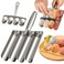 4-in-1 Meatball Maker Tool, Stainless Steel Meat Baller Maker, Kitchen Meatball Scoop Ball Maker Kit for Quick Making Meatballs