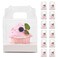 LOKQING 12 PCS Individual Cupcake Containers Single Cupcake Boxes with Handle and Inserts Clear Plastic Favor Boxes