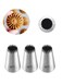Churro Piping Tip,Piping Tips for Eclair,Open Star Pastry Tip Large for Piping,9FT Icing Tips,3 Pcs