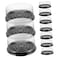 Generic 10pcs Cake Box Cake Containers Plastic Containers with Lids Cake Slice Container Plastic Cake Container with Lids Plastic Cake Carrier, 24.5X24.5X8.3CM, Transparent Black
