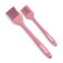 Lightyear Silicone Basting Pastry Brush Set (2 Pcs) ❘ 450&deg;F Heat Resistant Oil Brush for Your Kitchen - Ideal For BBQ&rsquo;s, Baking &amp; Cooking   100% Food Grade Silicone - BPA Free &amp; Dishwasher Safe (Pink)