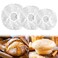 100PCS Bowl Covers for Bread Proofing, Reusable Elastic Sourdough Bread Baking Supplies, Plastic Bowl Covers for Bread Rising, Stretchable Plastic Wrap for Storage Containers